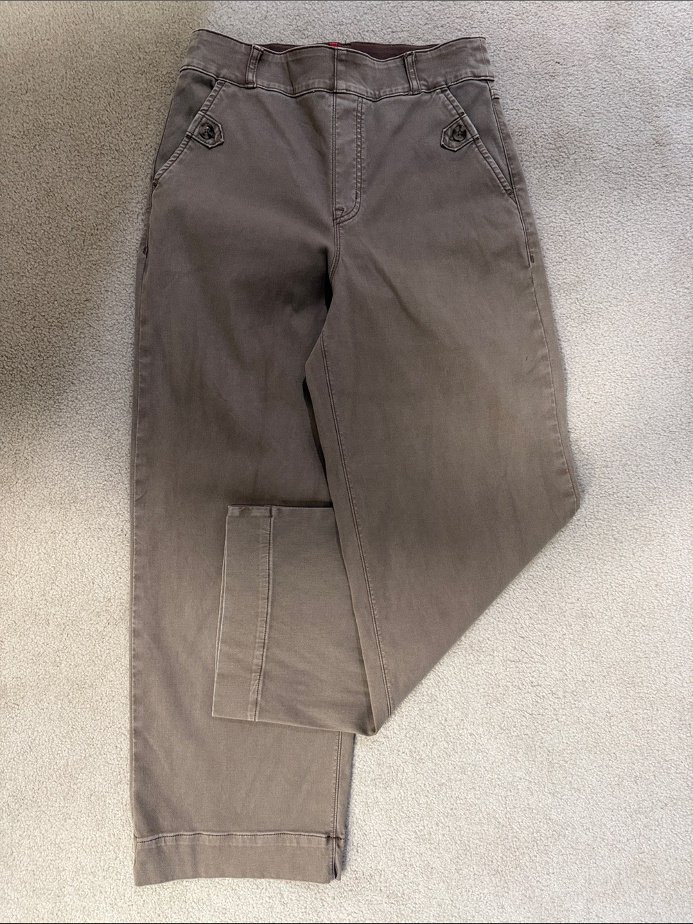 Spanx Stretch Twill Cropped Wide Leg Pants